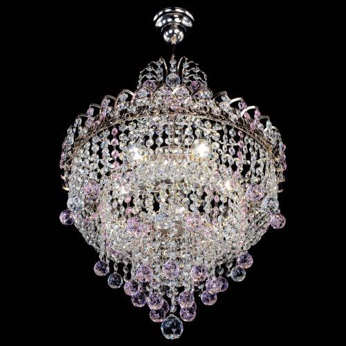 Люстра Натали Софья розовая в Сочи Гусь Хрустальный