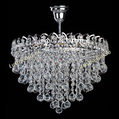 Люстра Капель Лепесток Шар  30мм с подвесом в Сочи Гусь Хрустальный