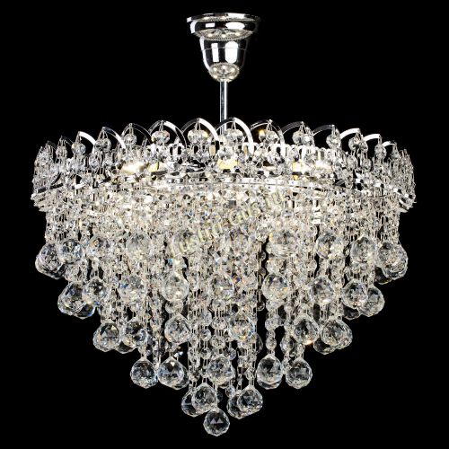 Люстра Капель Лепесток Шар  30мм с подвесом в Сочи Гусь Хрустальный