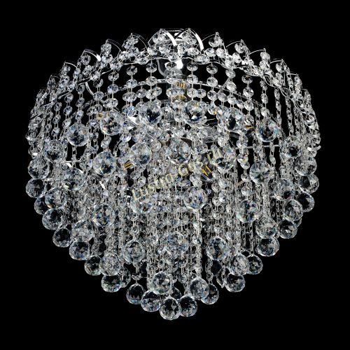 Люстра Капель Лепесток Шар  30мм с подвесом в Сочи Гусь Хрустальный