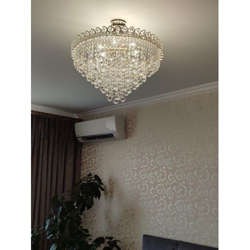 Люстра Капель Лепесток Шар  30мм с подвесом в Сочи Гусь Хрустальный