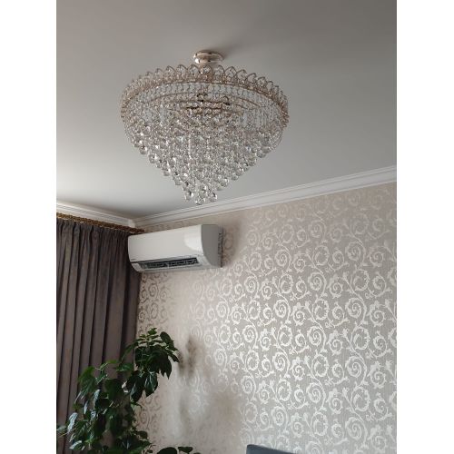 Люстра Капель Лепесток Шар  30мм с подвесом в Сочи Гусь Хрустальный