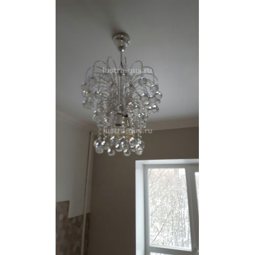 Люстра Каскад Шар 40 мм в Сочи Гусь Хрустальный