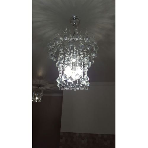 Люстра Каскад Шар 40 мм в Сочи Гусь Хрустальный