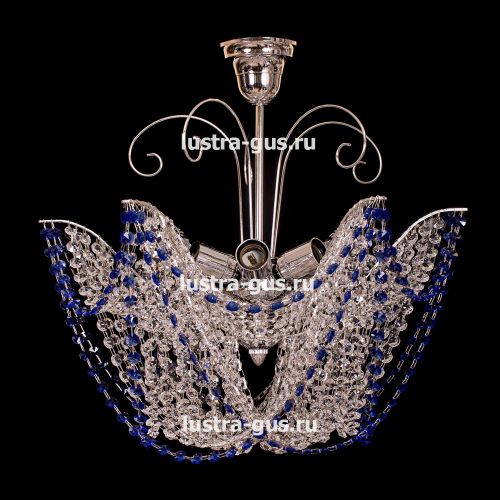 Люстра Орхидея №3 цветная в Сочи Гусь Хрустальный