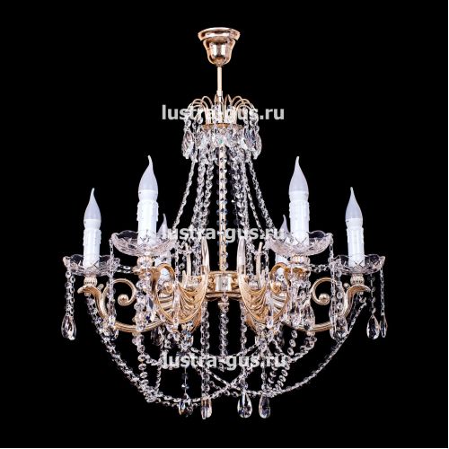 Люстра Свеча Лайт №1 (рожки - пластик) в Сочи Гусь Хрустальный