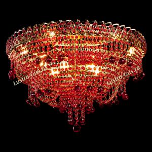 Люстра Водопад Софья красная в Сочи отзыв и фото покупателя