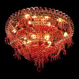 Люстра Водопад Софья красная в Сочи