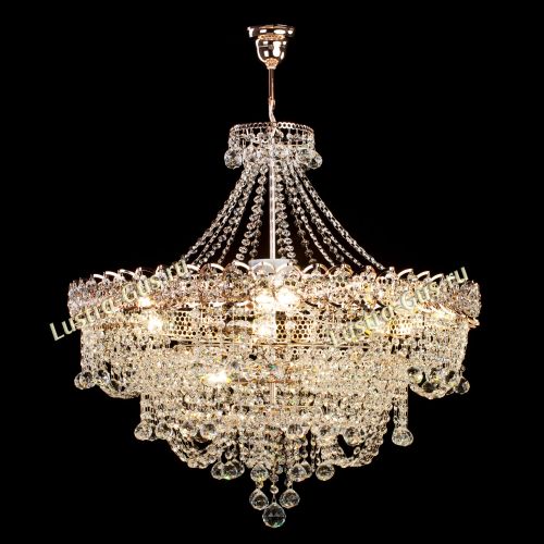 Люстра Водопад Софья с подвесом в Сочи Гусь Хрустальный