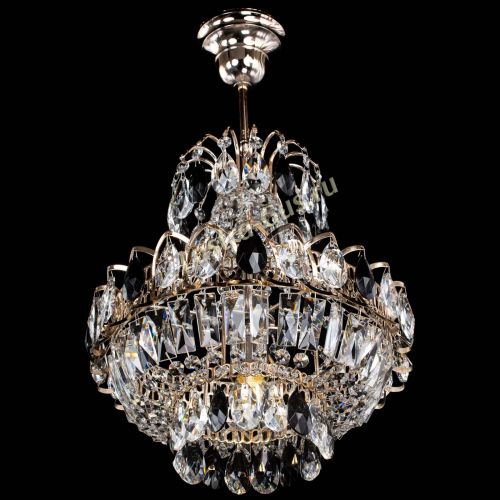 Люстра Ника 1 лампа черная в Сочи Гусь Хрустальный