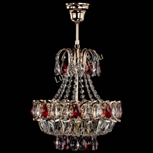 Люстра Ника 1 лампа красная в Сочи Гусь Хрустальный