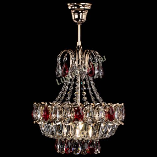 Люстра Ника 1 лампа красная в Сочи Гусь Хрустальный