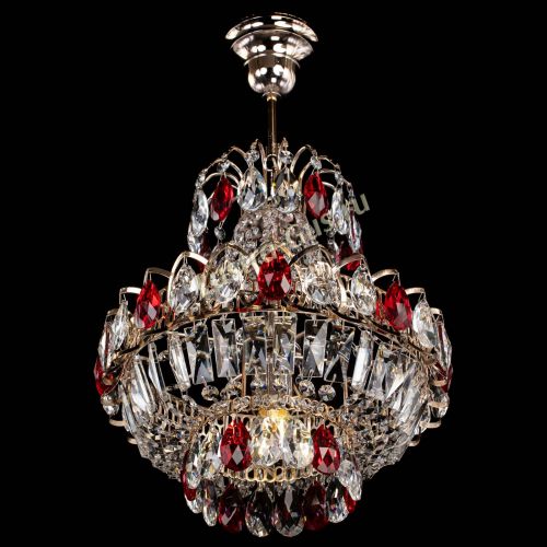 Люстра Ника 1 лампа красная в Сочи Гусь Хрустальный