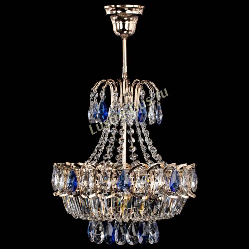 Люстра Ника 1 лампа синяя в Сочи Гусь Хрустальный