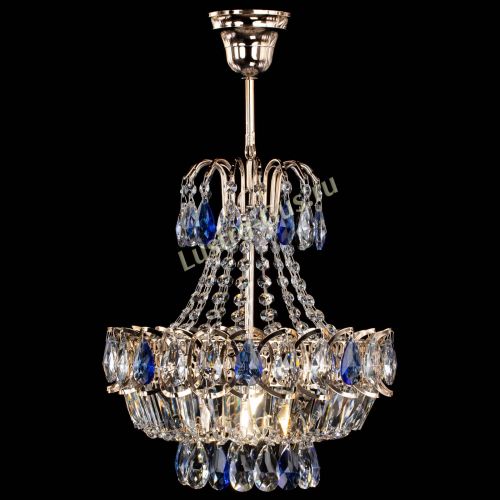 Люстра Ника 1 лампа синяя в Сочи Гусь Хрустальный