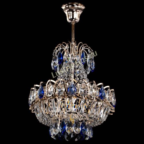 Люстра Ника 1 лампа синяя в Сочи Гусь Хрустальный