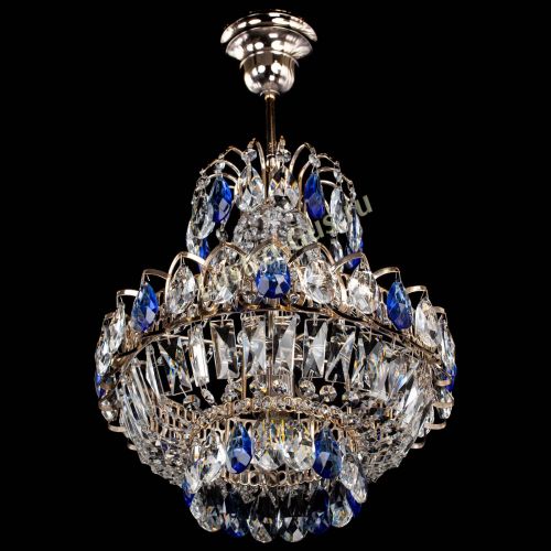 Люстра Ника 1 лампа синяя в Сочи Гусь Хрустальный