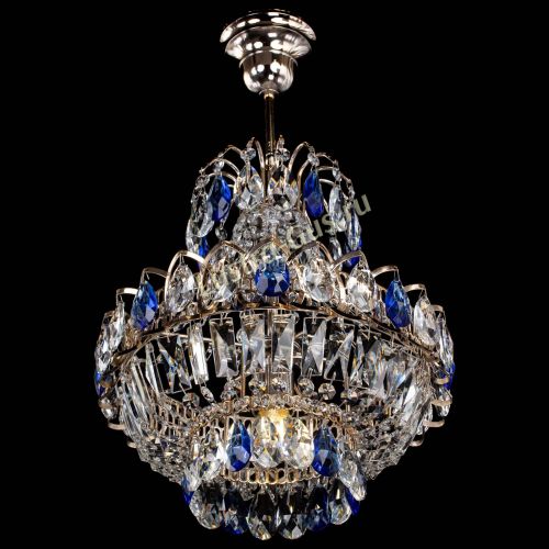 Люстра Ника 1 лампа синяя в Сочи Гусь Хрустальный