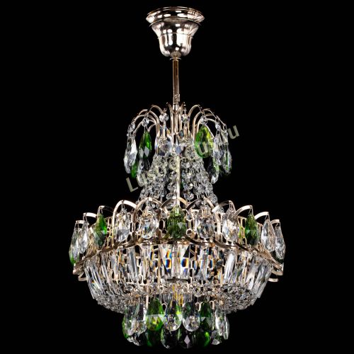 Люстра Ника 1 лампа зеленая в Сочи Гусь Хрустальный