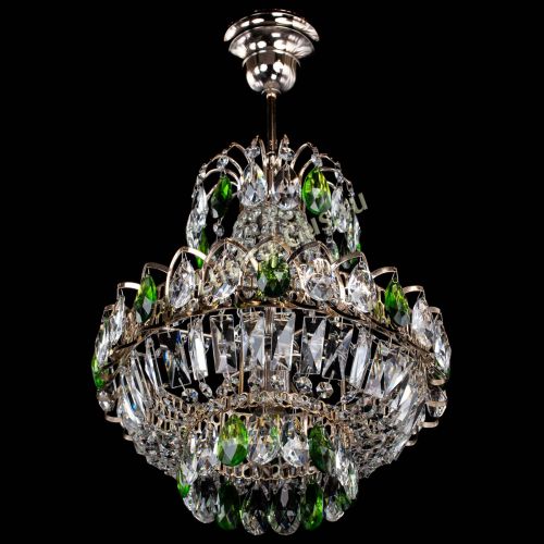 Люстра Ника 1 лампа зеленая в Сочи Гусь Хрустальный