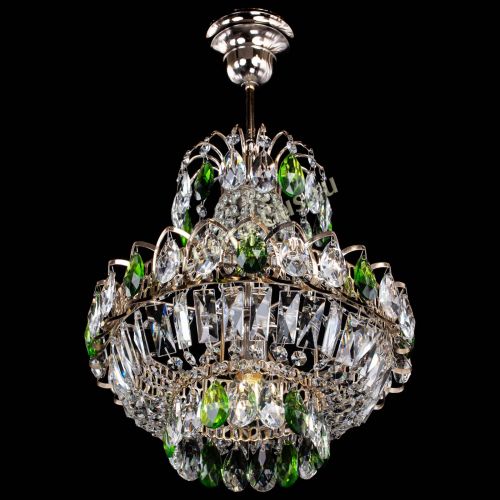Люстра Ника 1 лампа зеленая в Сочи Гусь Хрустальный