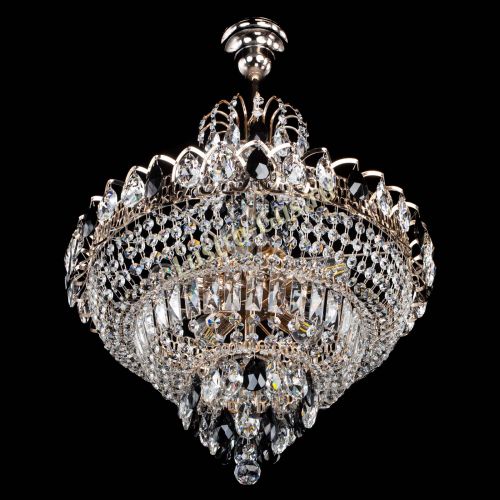 Люстра Ника подвесная Черная в Сочи Гусь Хрустальный