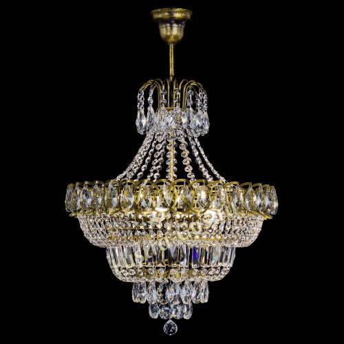 Люстра Ника №5 подвесная под бронзу в Сочи Гусь Хрустальный