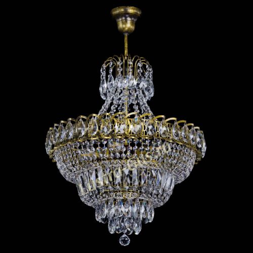 Люстра Ника №5 подвесная под бронзу в Сочи Гусь Хрустальный