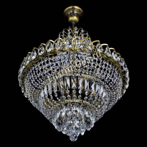 Люстра Ника №5 подвесная под бронзу в Сочи Гусь Хрустальный