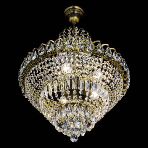 Люстра Ника №5 подвесная под бронзу в Сочи Гусь Хрустальный