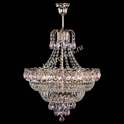 Люстра Ника подвесная Розовая в Сочи Гусь Хрустальный