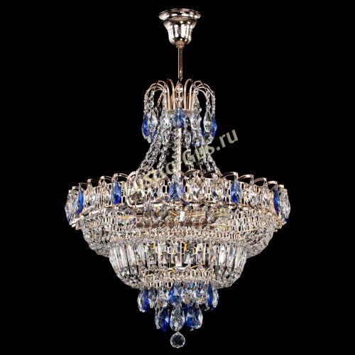 Люстра Ника подвесная Синяя в Сочи Гусь Хрустальный