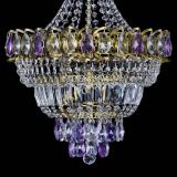 Люстра Ника подвесная Фиолетовая под бронзу в Сочи