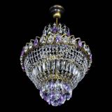 Люстра Ника подвесная Фиолетовая под бронзу в Сочи