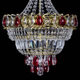 Люстра Ника подвесная Красная под бронзу в Сочи