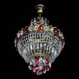 Люстра Ника подвесная Красная под бронзу в Сочи