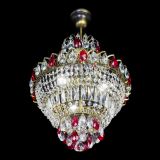 Люстра Ника подвесная Красная под бронзу в Сочи