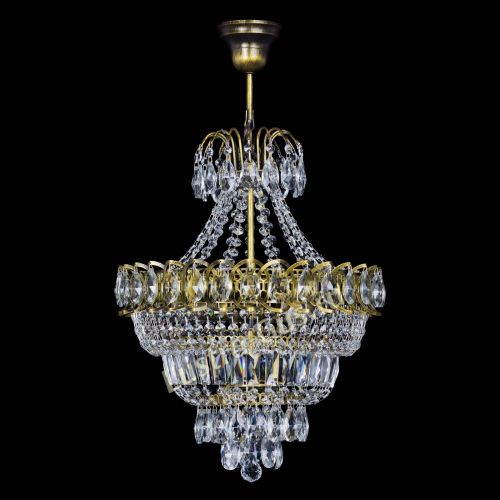 Люстра Ника подвесная под бронзу в Сочи Гусь Хрустальный