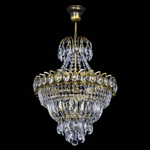 Люстра Ника подвесная под бронзу в Сочи Гусь Хрустальный