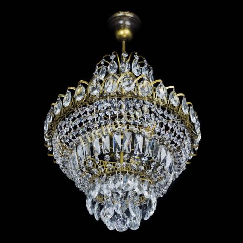 Люстра Ника подвесная под бронзу в Сочи Гусь Хрустальный