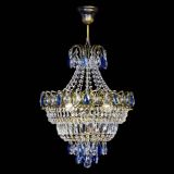 Люстра Ника подвесная Синяя под бронзу в Сочи Люстра Ника подвесная Синяя под бронзу в Сочи