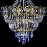 Люстра Ника подвесная Синяя под бронзу в Сочи Люстра Ника подвесная Синяя под бронзу в Сочи