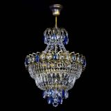 Люстра Ника подвесная Синяя под бронзу в Сочи Люстра Ника подвесная Синяя под бронзу в Сочи