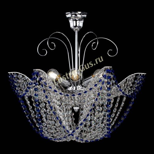 Люстра Орхидея №3 синяя в Сочи Гусь Хрустальный