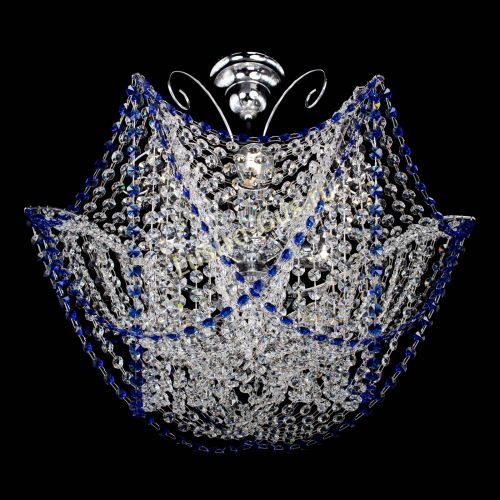 Люстра Орхидея №3 синяя в Сочи Гусь Хрустальный