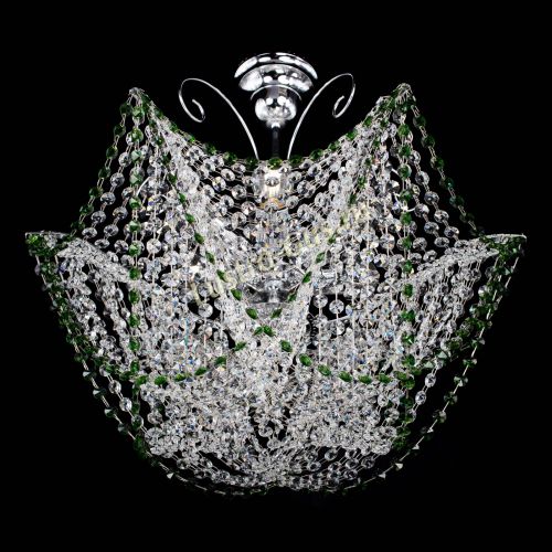 Люстра Орхидея №3 зеленая в Сочи Гусь Хрустальный