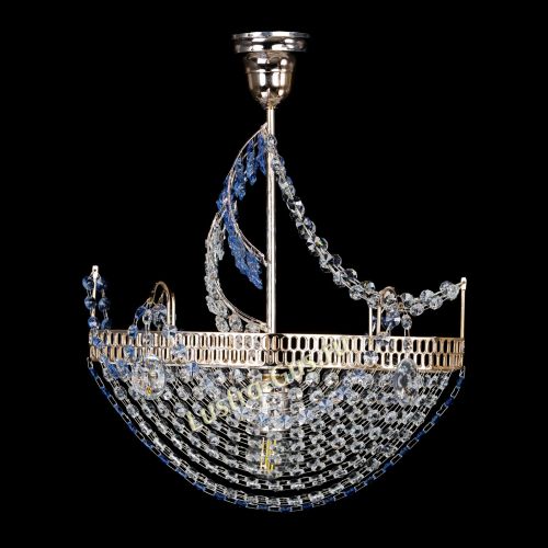 Люстра Парусник №1 синий в Сочи Гусь Хрустальный