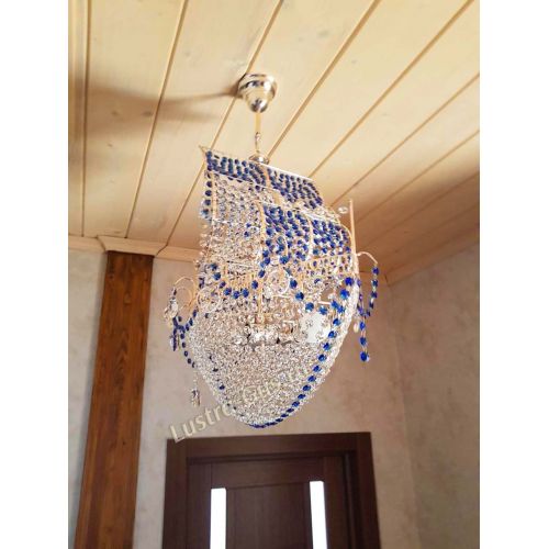 Люстра Парусник №1 синий в Сочи Гусь Хрустальный