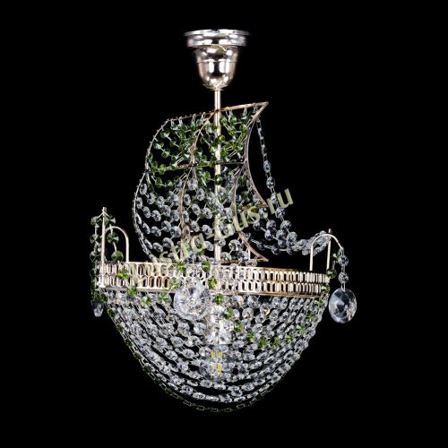 Люстра Парусник №1 зеленый в Сочи Гусь Хрустальный