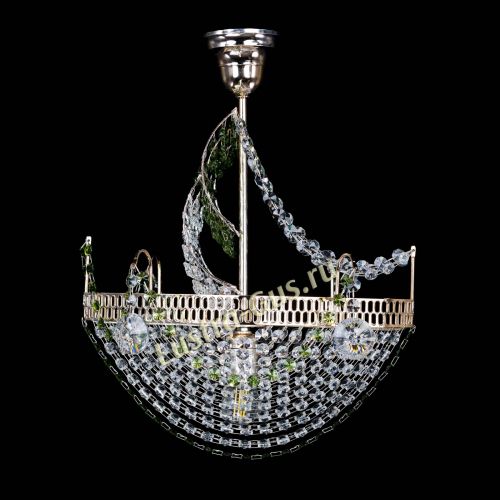 Люстра Парусник №1 зеленый в Сочи Гусь Хрустальный